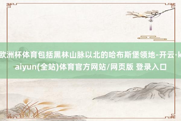 欧洲杯体育包括黑林山脉以北的哈布斯堡领地-开云·kaiyun(全站)体育官方网站/网页版 登录入口