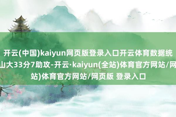 开云(中国)kaiyun网页版登录入口开云体育数据统计雷霆：亚历山大33分7助攻-开云·kaiyun(全站)体育官方网站/网页版 登录入口